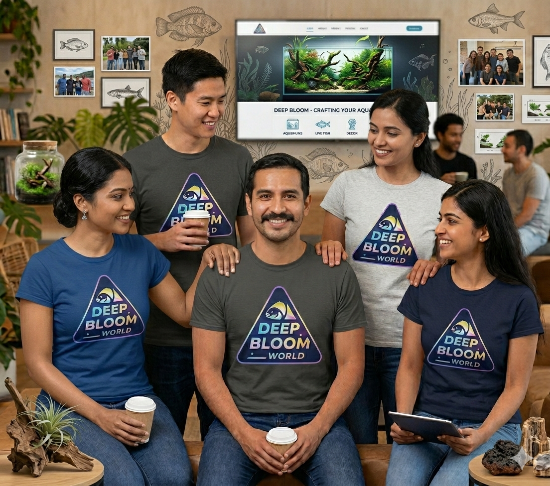 Lush planted aquarium tank